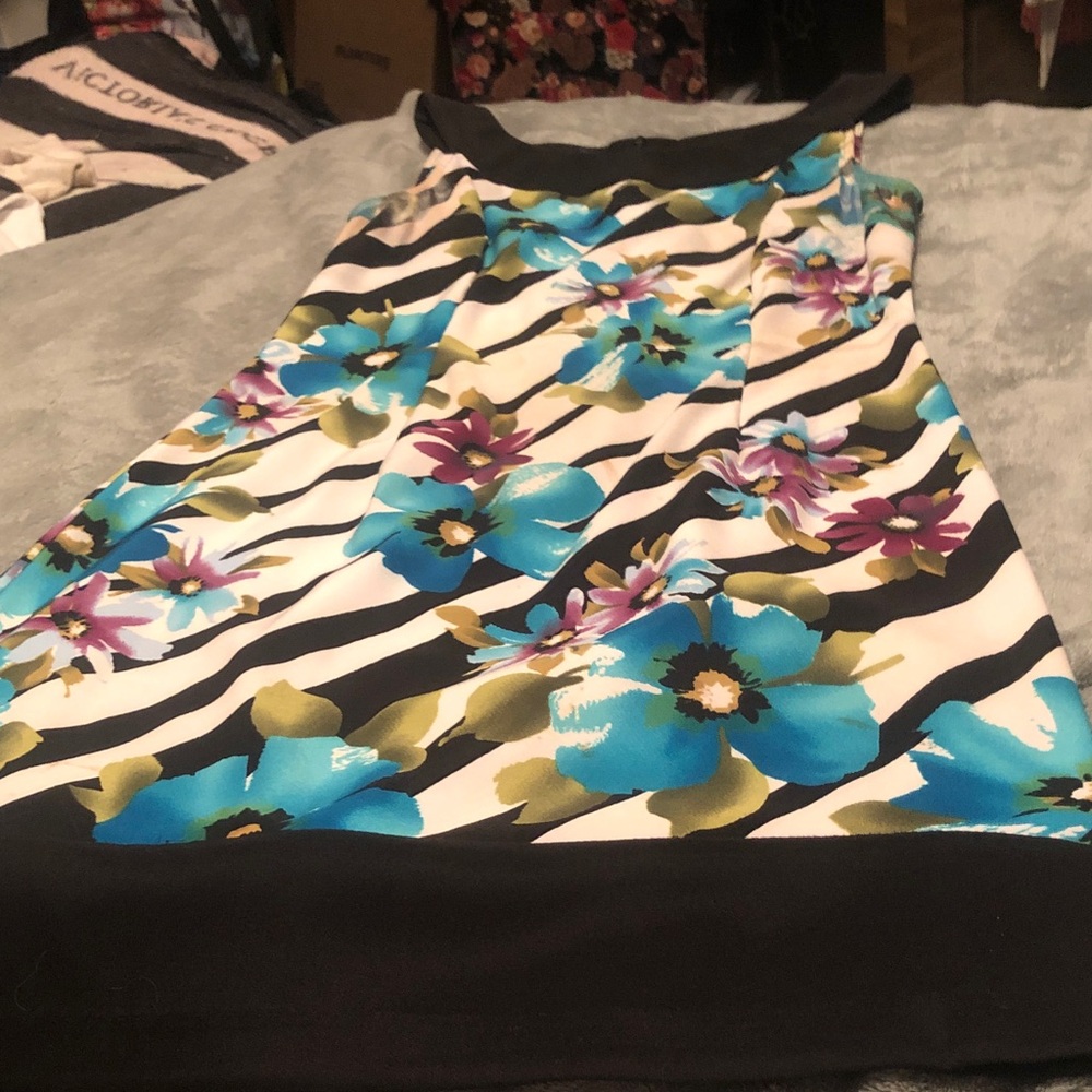 Floral Striped Women's dress
